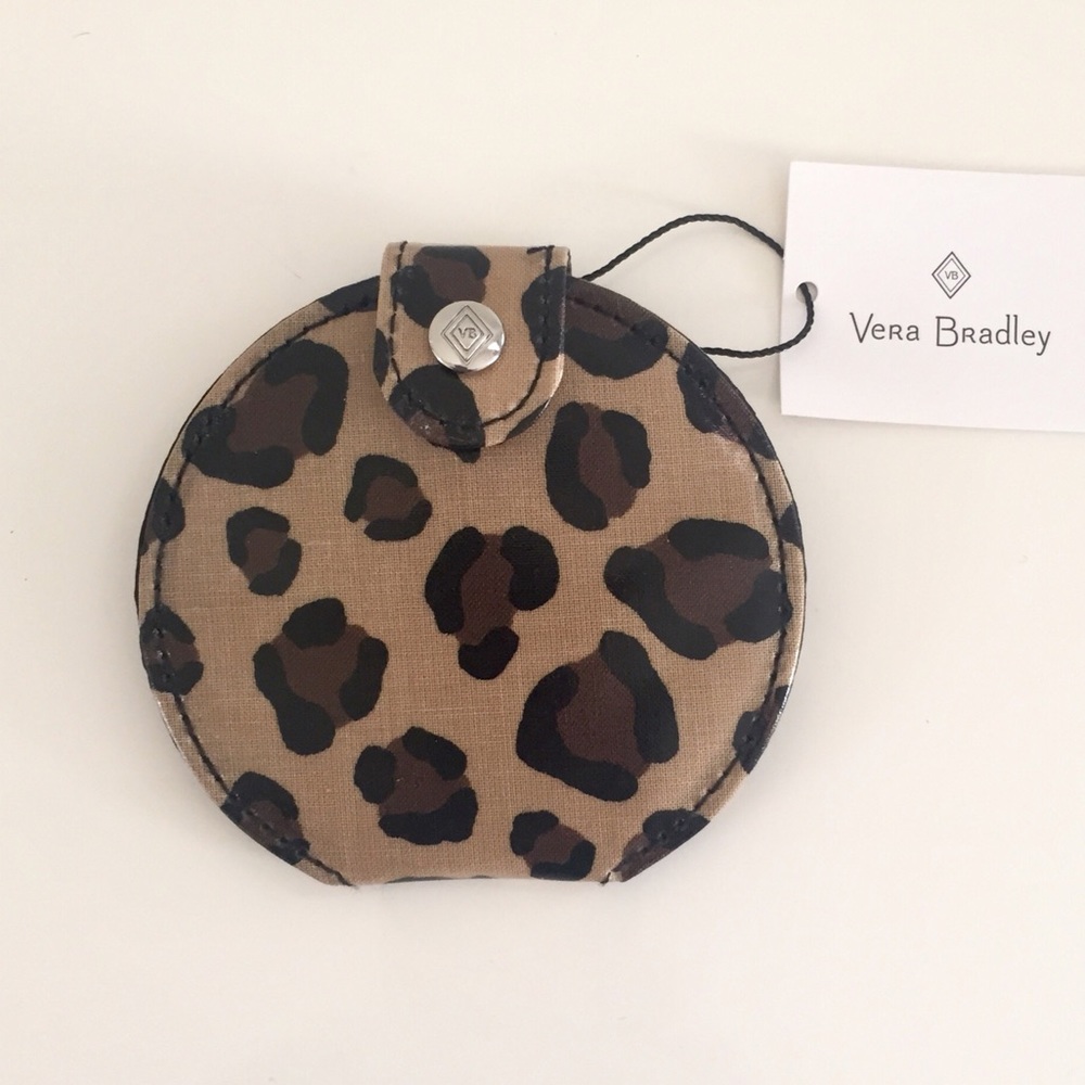 🚫SOLD NWT Vera Bradley Leopard Print Mirror - Picture 5 of 7